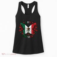 Viva Mexico Butterfly Rose Mexican Independence Women's Tank Top thumb 0