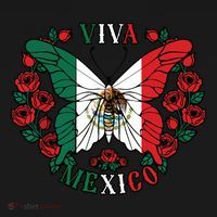 Viva Mexico Butterfly Rose Mexican Independence Women's Tank Top thumb 5
