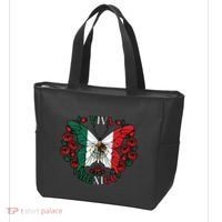 Viva Mexico Butterfly Rose Mexican Independence Tote Bag thumb 3