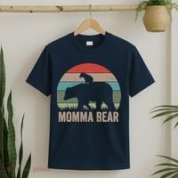 Vintage Momma Bear Funny Mothers Day T-Shirt thumb 2