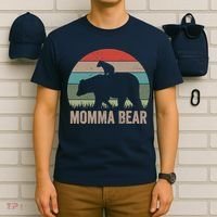 Vintage Momma Bear Funny Mothers Day T-Shirt thumb 6