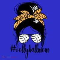 #Volleyballmom Messy Bun Mom S Volleyball Mom Funny Gift Polo thumb 2