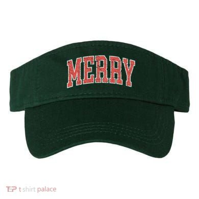 VINTAGE MERRY CHRISTMAS Visor