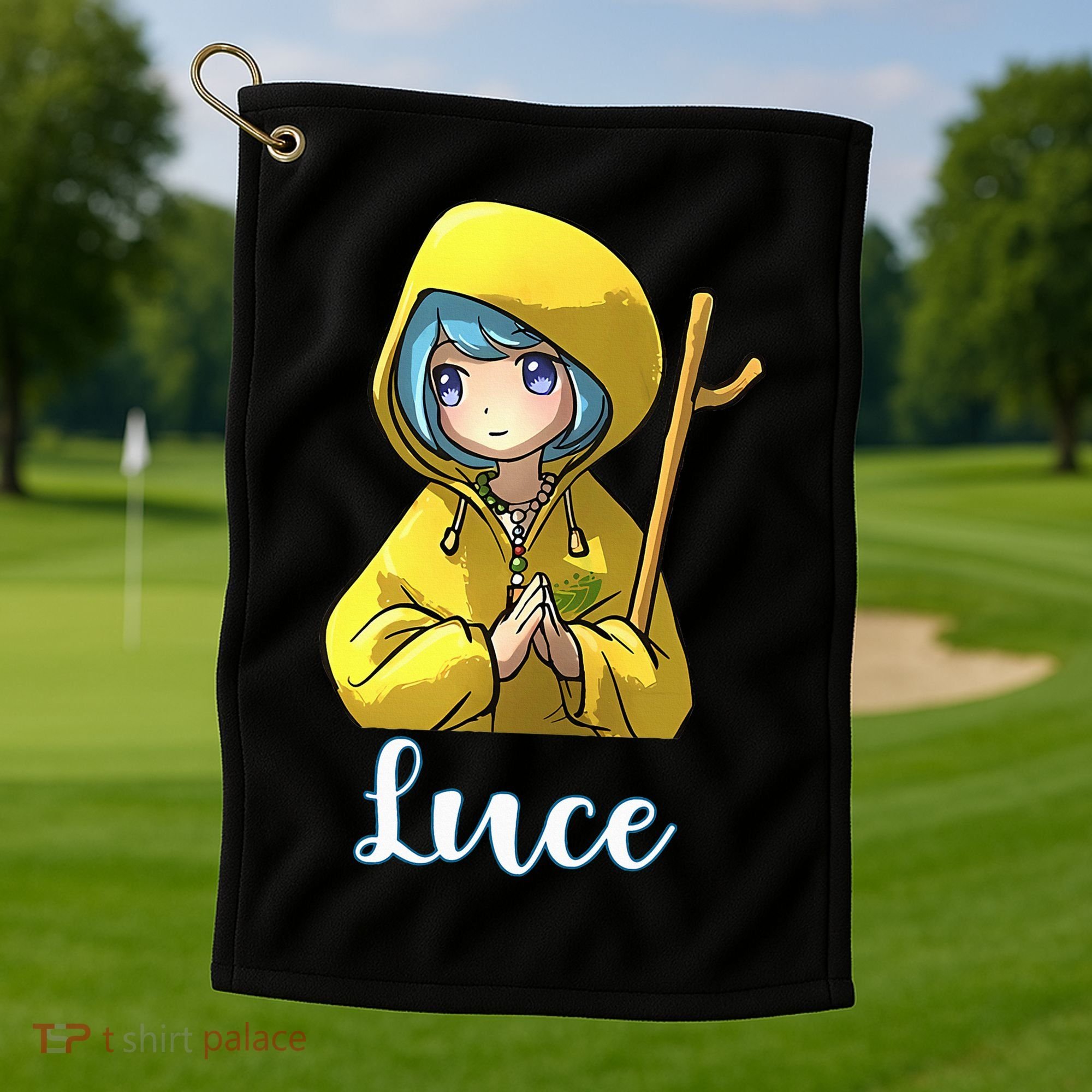 VaticanS Mascot Character Cute Anime Girl Luce Golf Towel