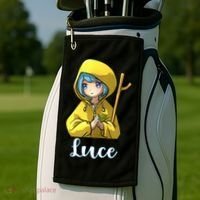 VaticanS Mascot Character Cute Anime Girl Luce Golf Towel thumb 2