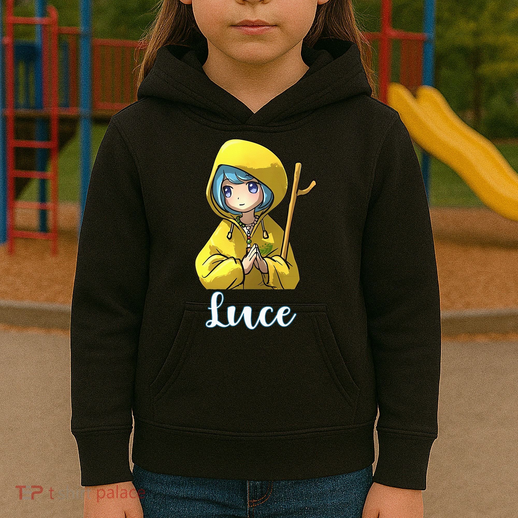 VaticanS Mascot Character Cute Anime Girl Luce Kids Hoodie