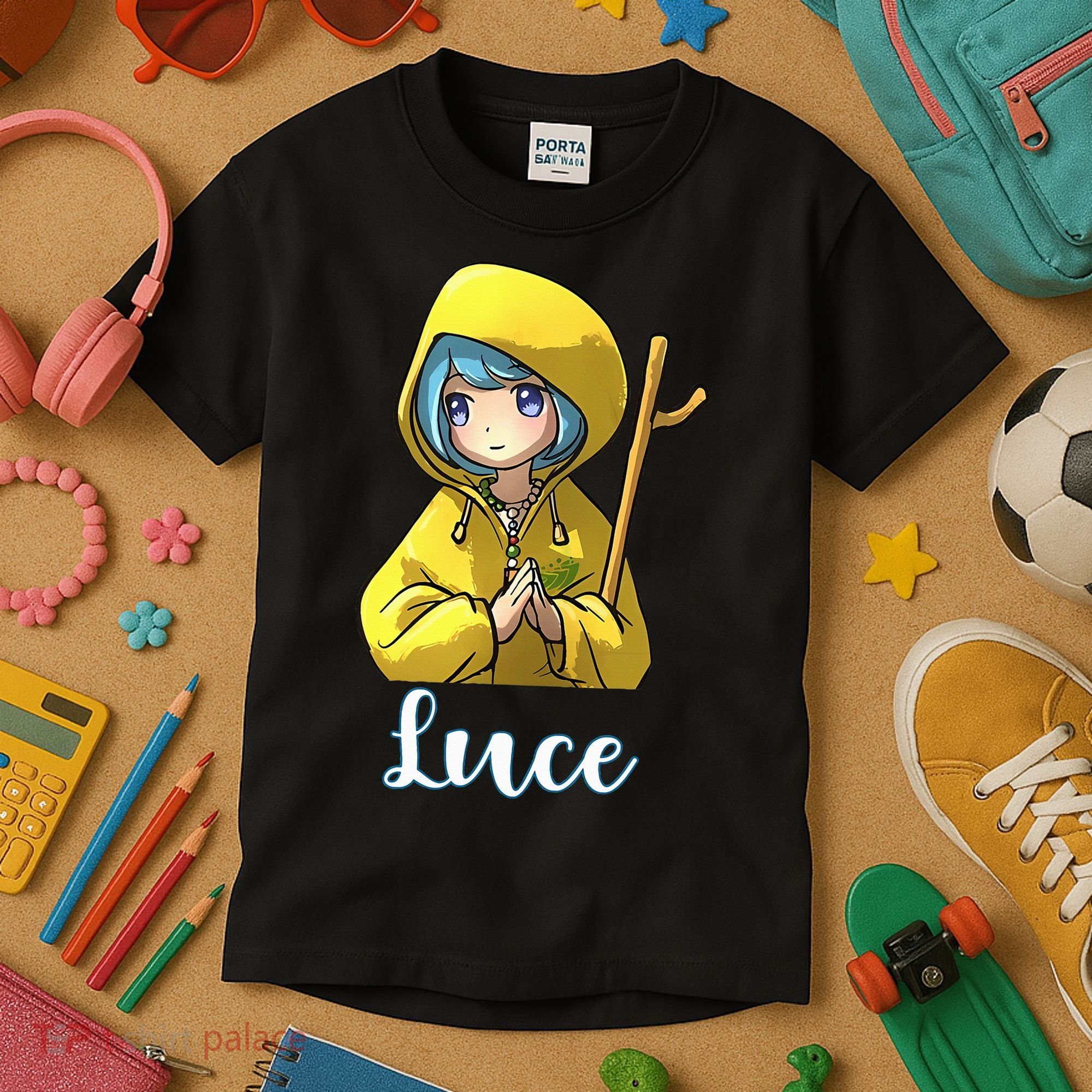 VaticanS Mascot Character Cute Anime Girl Luce Kids T-Shirt