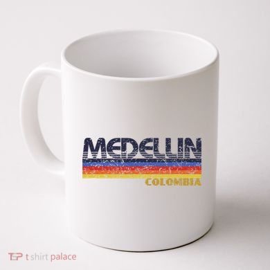 Vintage Medellin Colombia Retro Design Coffee Mug