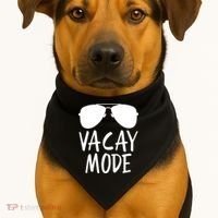 Vacay Mode Cute Vacation Summer Gift USA-Made Doggie Bandana thumb 1