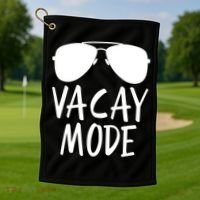 Vacay Mode Cute Vacation Summer Gift Golf Towel thumb 1