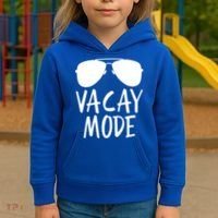 Vacay Mode Cute Vacation Summer Gift Kids Hoodie thumb 3