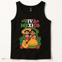 Viva Mexico Celebrate Mexican Independence Day Tank Top thumb 2