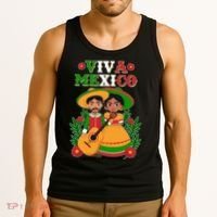 Viva Mexico Celebrate Mexican Independence Day Tank Top thumb 3