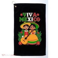 Viva Mexico Celebrate Mexican Independence Day Golf Towel thumb 0