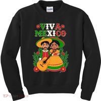 Viva Mexico Celebrate Mexican Independence Day Kids Sweatshirt thumb 0