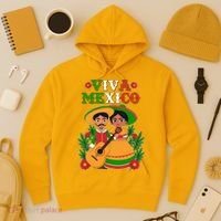 Viva Mexico Celebrate Mexican Independence Day Hoodie thumb 3