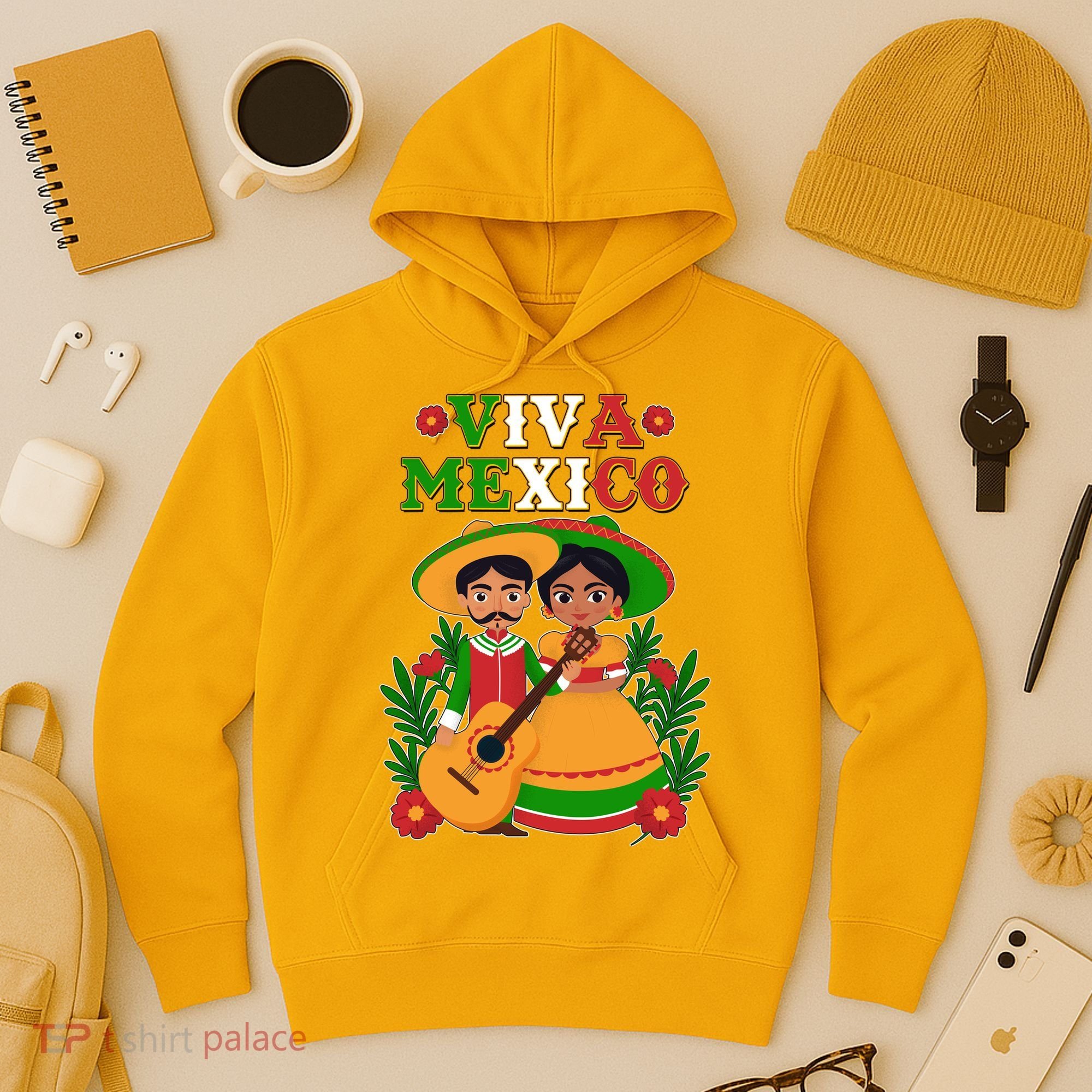 Viva Mexico Celebrate Mexican Independence Day Hoodie