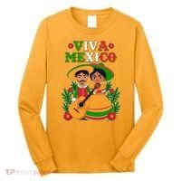 Viva Mexico Celebrate Mexican Independence Day Long Sleeve Shirt thumb 0