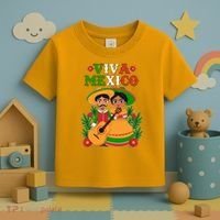 Viva Mexico Celebrate Mexican Independence Day Toddler T-Shirt thumb 3
