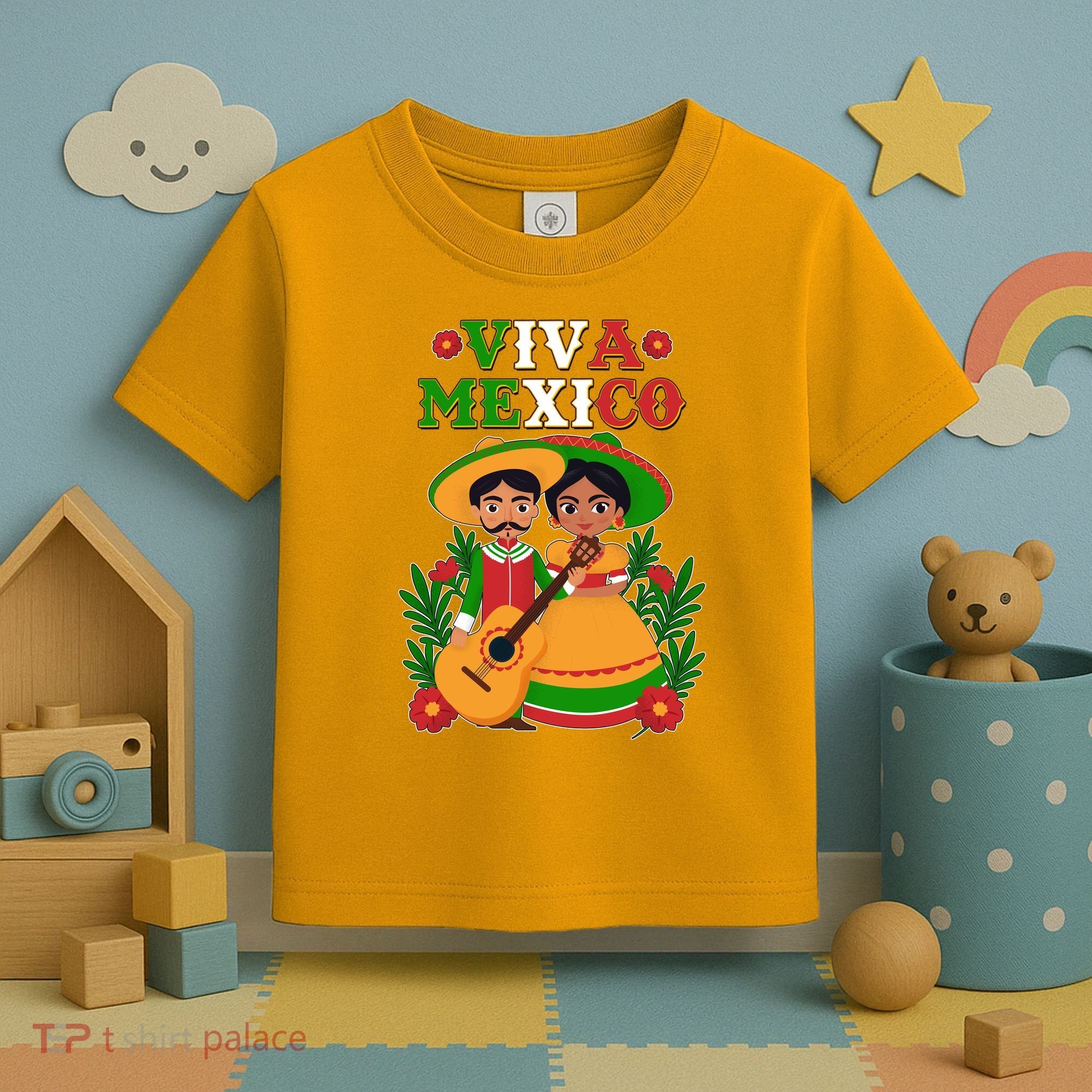 Viva Mexico Celebrate Mexican Independence Day Toddler T-Shirt
