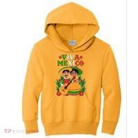 Viva Mexico Celebrate Mexican Independence Day Kids Hoodie thumb 0