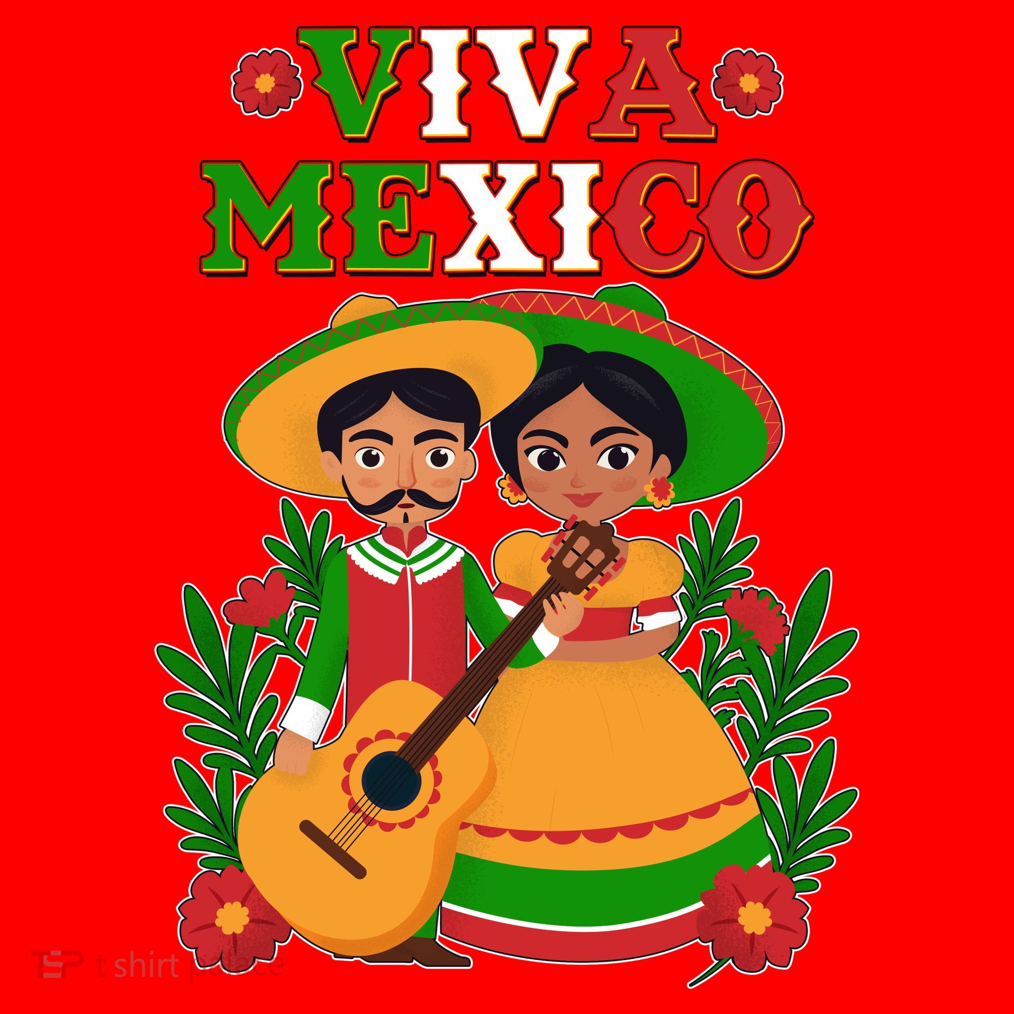 Viva Mexico Celebrate Mexican Independence Day Santa Hat