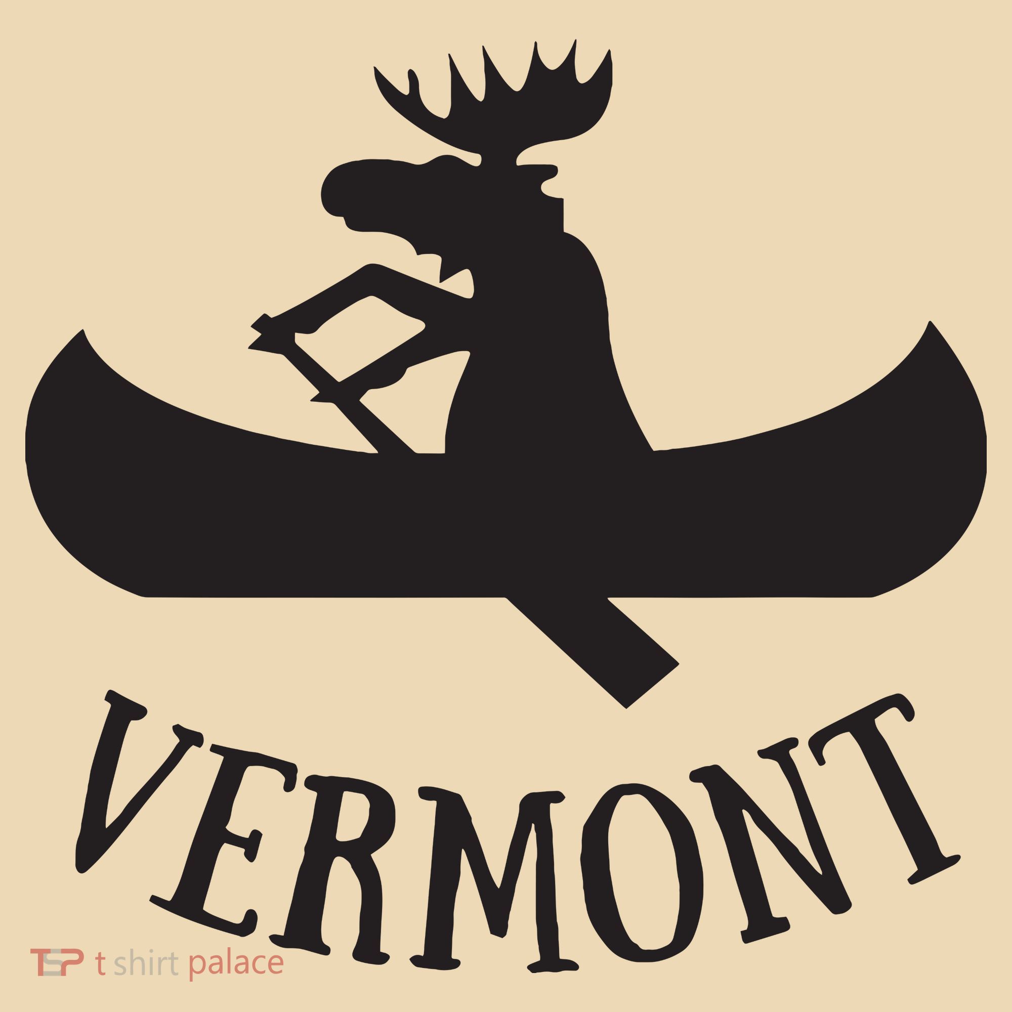 Vermont Moose Canoe Vacation T Tote Bag