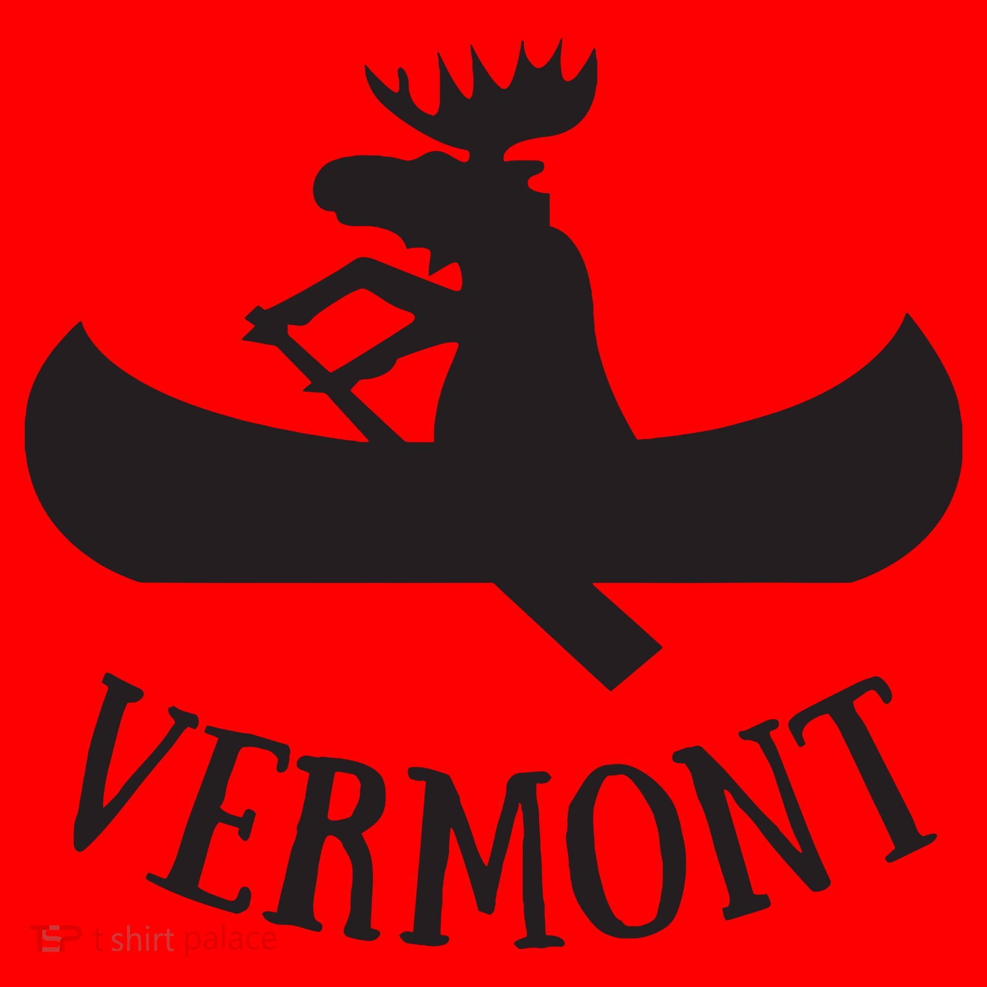 Vermont Moose Canoe Vacation T Santa Hat