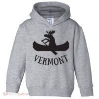 Vermont Moose Canoe Vacation T Toddler Hoodie thumb 0