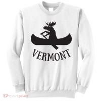 Vermont Moose Canoe Vacation T Sweatshirt thumb 0