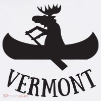 Vermont Moose Canoe Vacation T Sweatshirt thumb 3