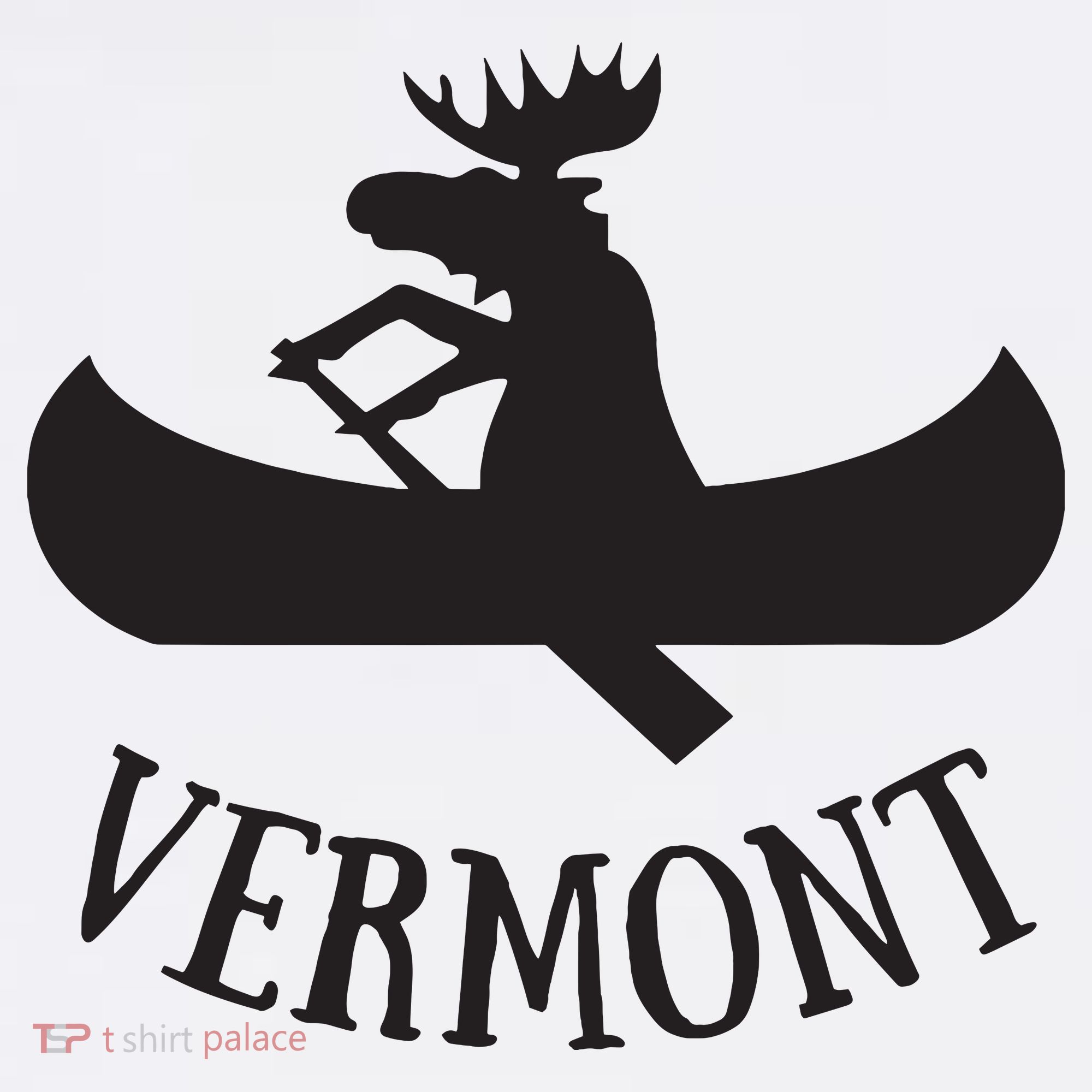 Vermont Moose Canoe Vacation T Sweatshirt