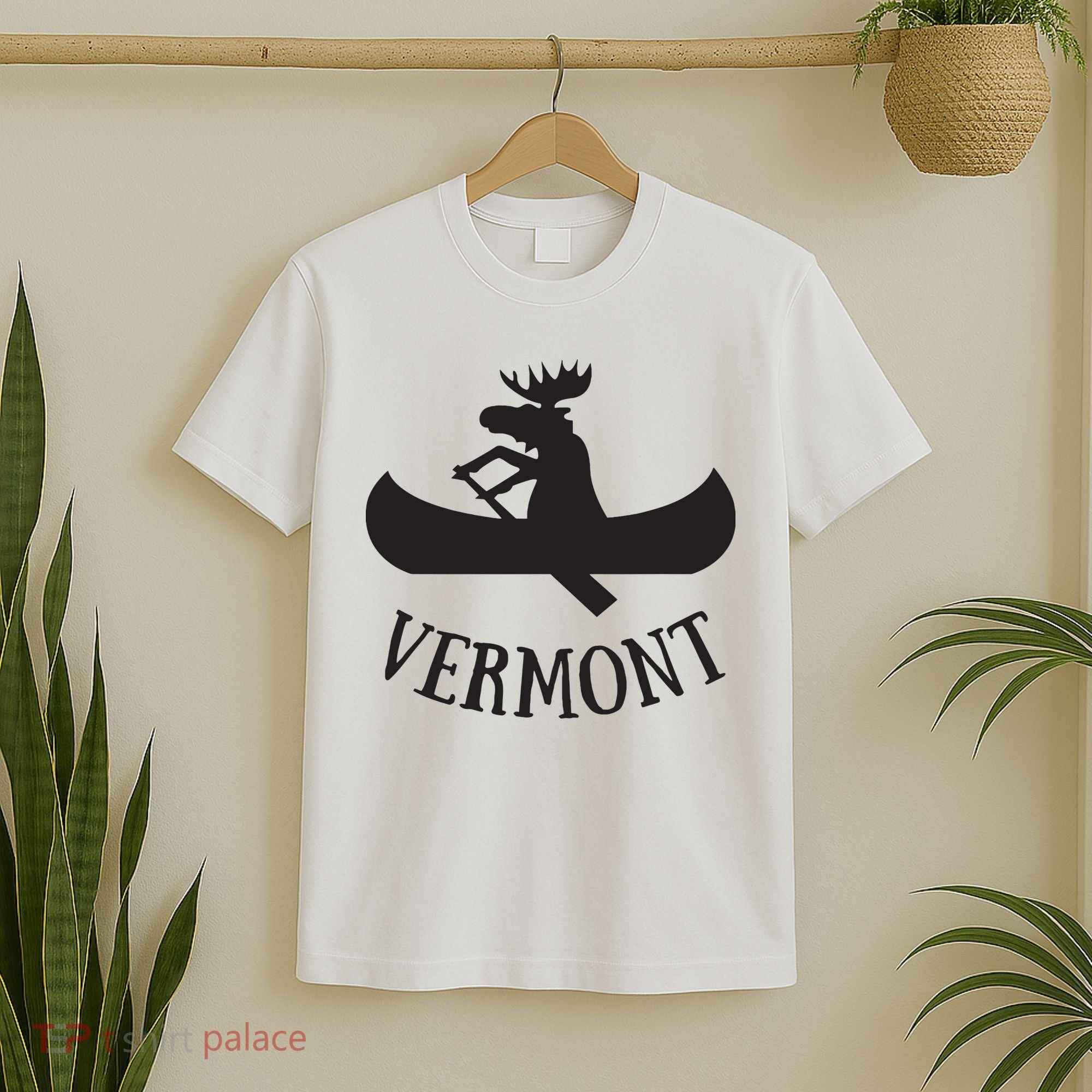 Vermont Moose Canoe Vacation T T-Shirt
