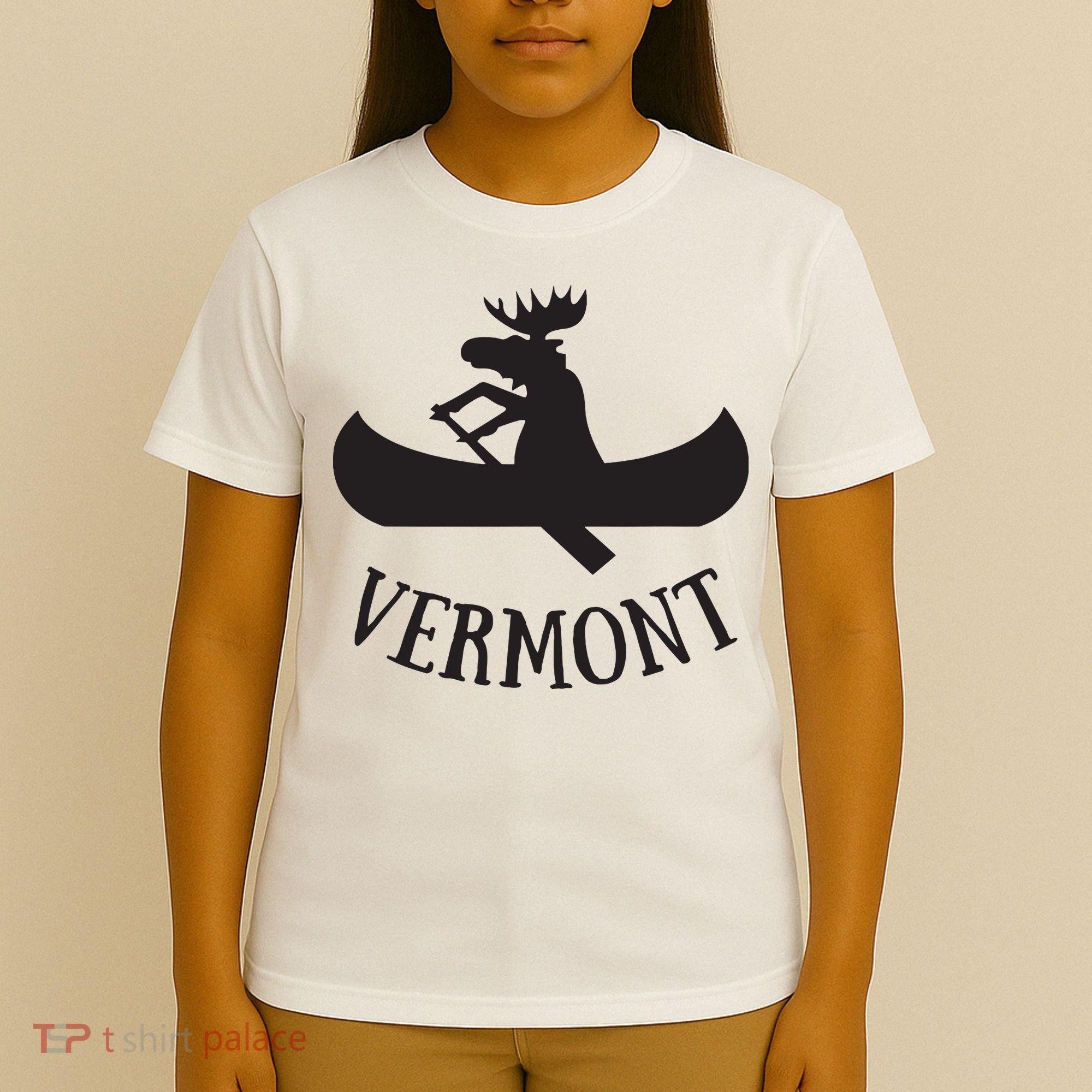 Vermont Moose Canoe Vacation T T-Shirt