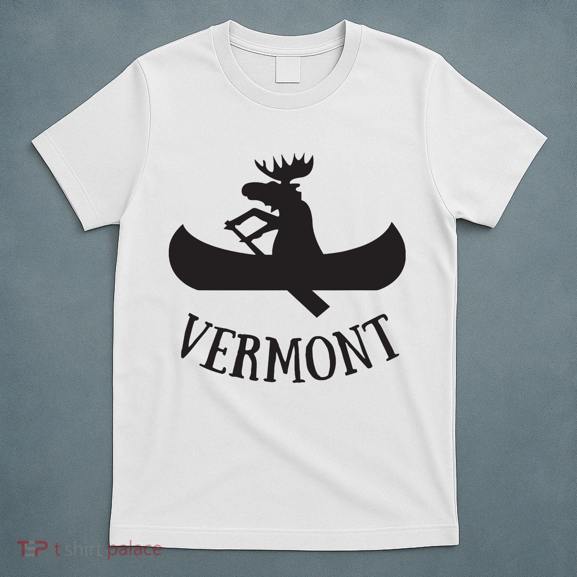 Vermont Moose Canoe Vacation T T-Shirt