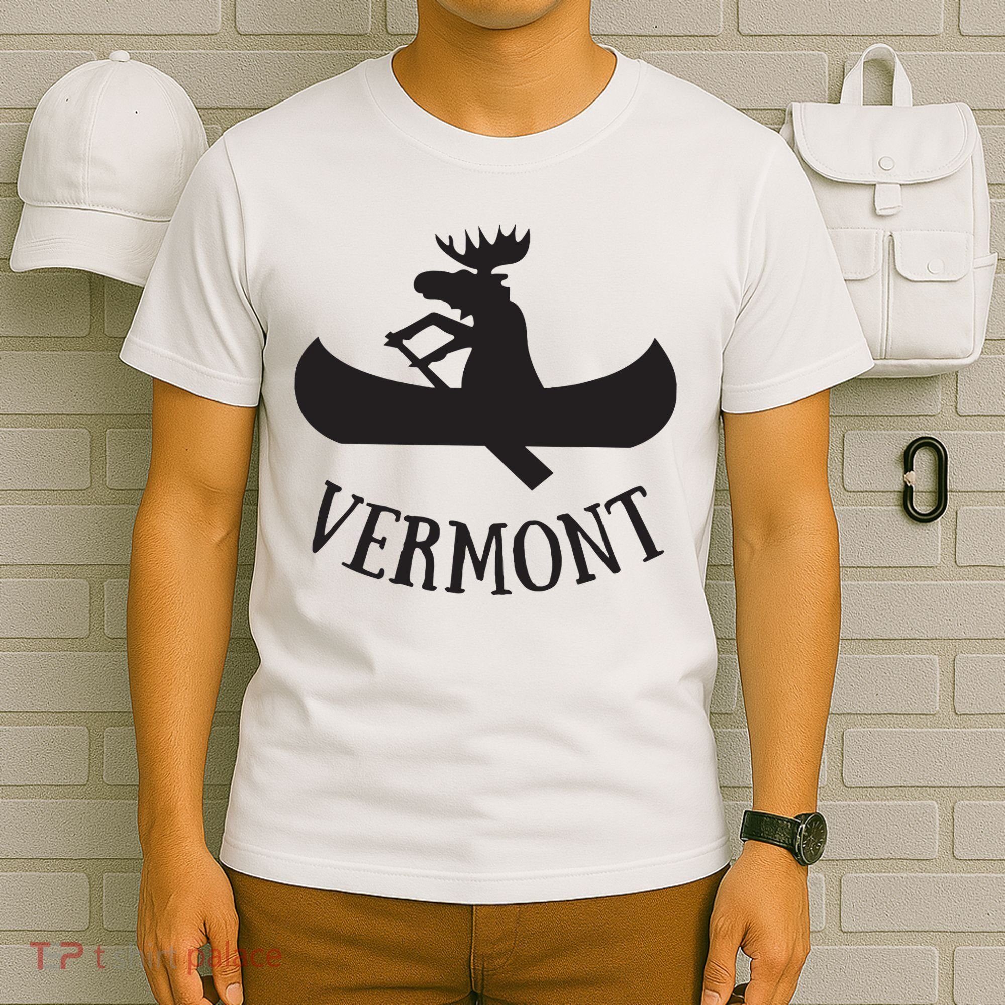 Vermont Moose Canoe Vacation T T-Shirt