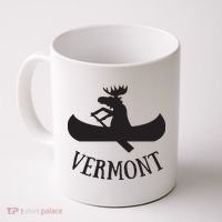 Vermont Moose Canoe Vacation T Coffee Mug thumb 0