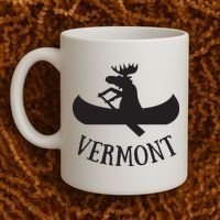 Vermont Moose Canoe Vacation T Coffee Mug thumb 2