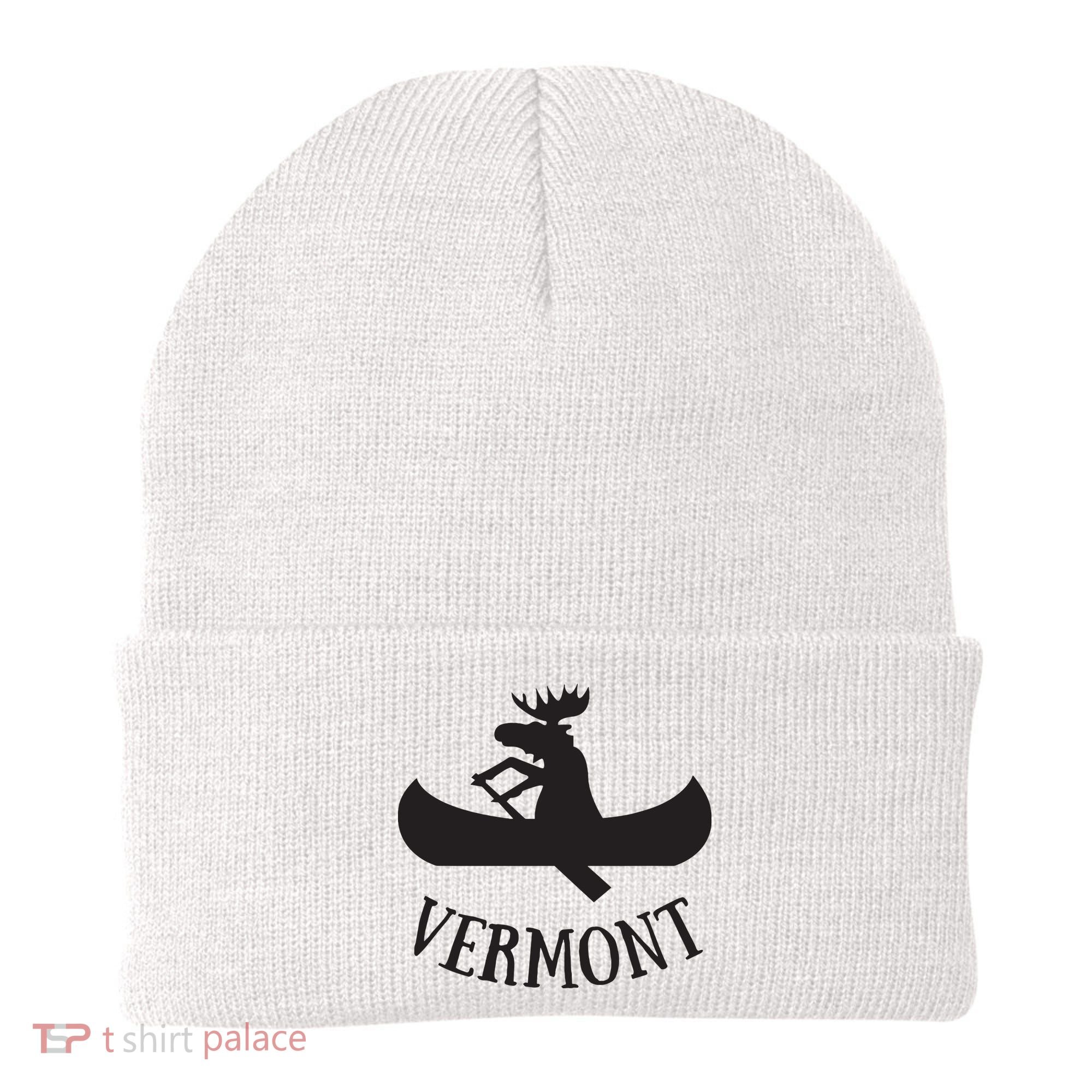 Vermont Moose Canoe Vacation T Beanie
