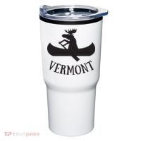 Vermont Moose Canoe Vacation T Tumbler thumb 0
