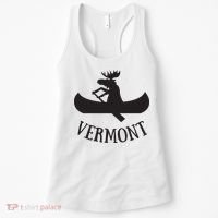Vermont Moose Canoe Vacation T Women's Tank Top thumb 0