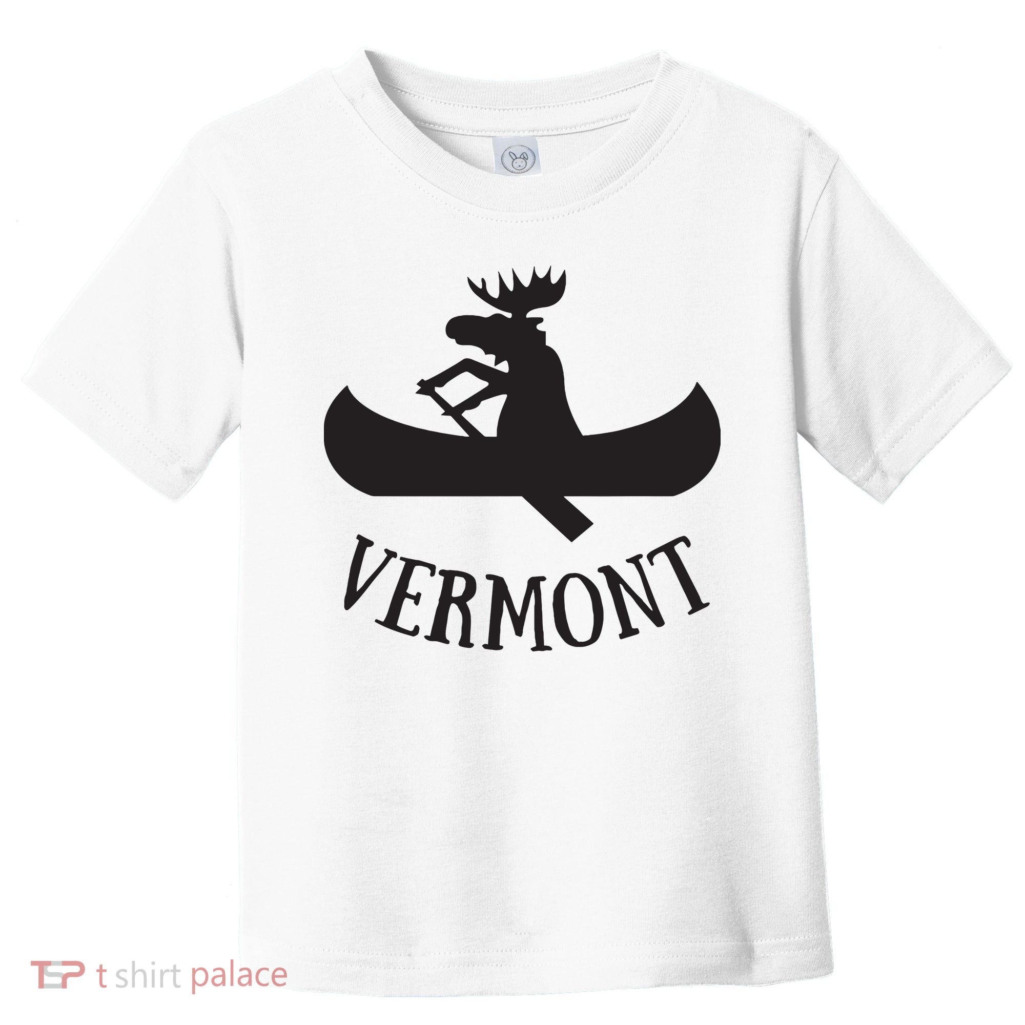 Vermont Moose Canoe Vacation T Toddler T-Shirt