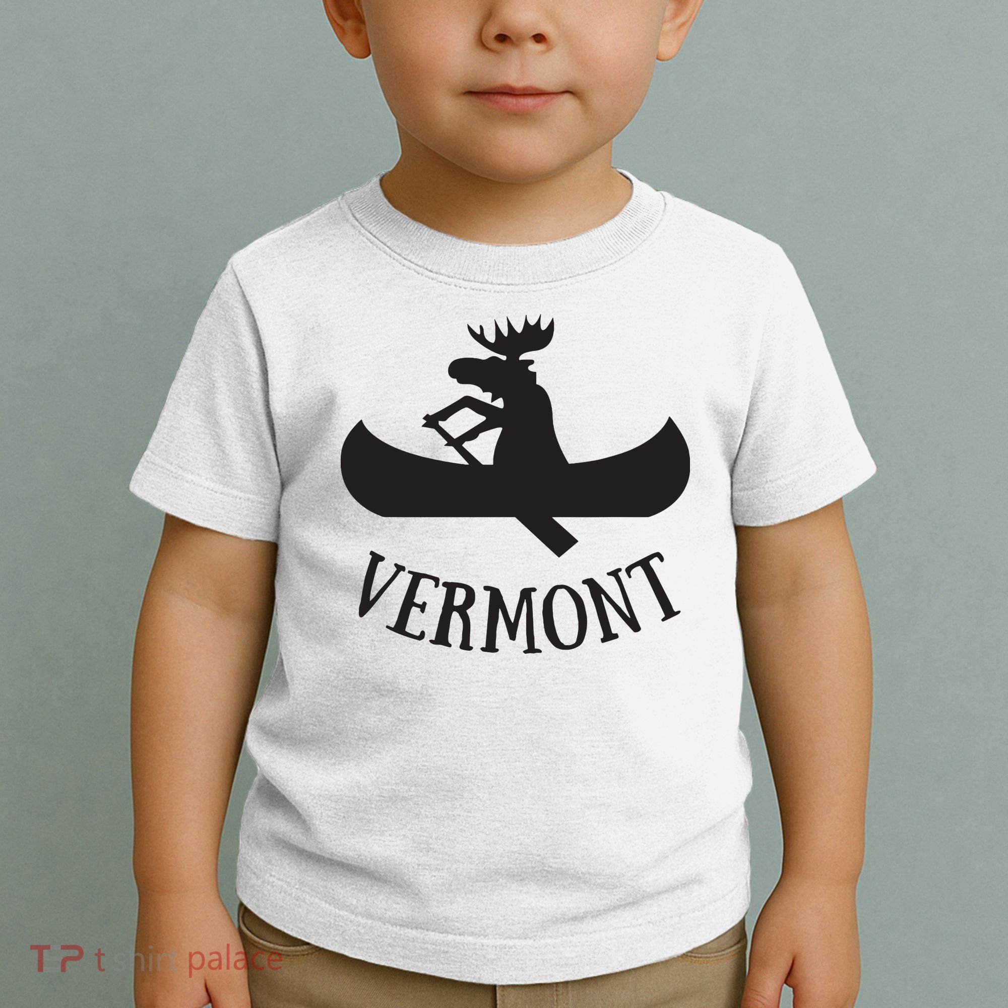 Vermont Moose Canoe Vacation T Toddler T-Shirt