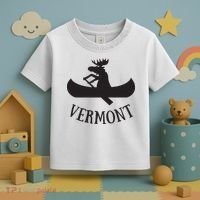 Vermont Moose Canoe Vacation T Toddler T-Shirt thumb 3