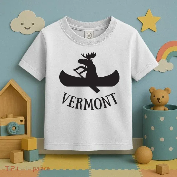 Vermont Moose Canoe Vacation T Toddler T-Shirt