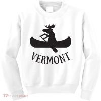 Vermont Moose Canoe Vacation T Kids Sweatshirt thumb 0