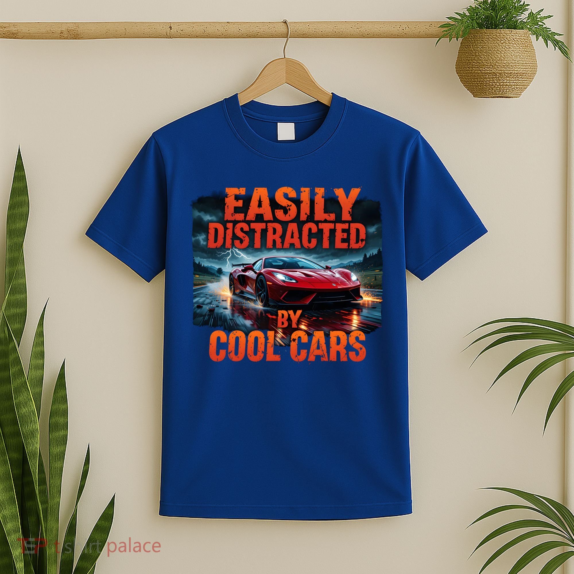 Vintage Muscle Car Easily Distracted By Cool Cars  Gift T-Shirt