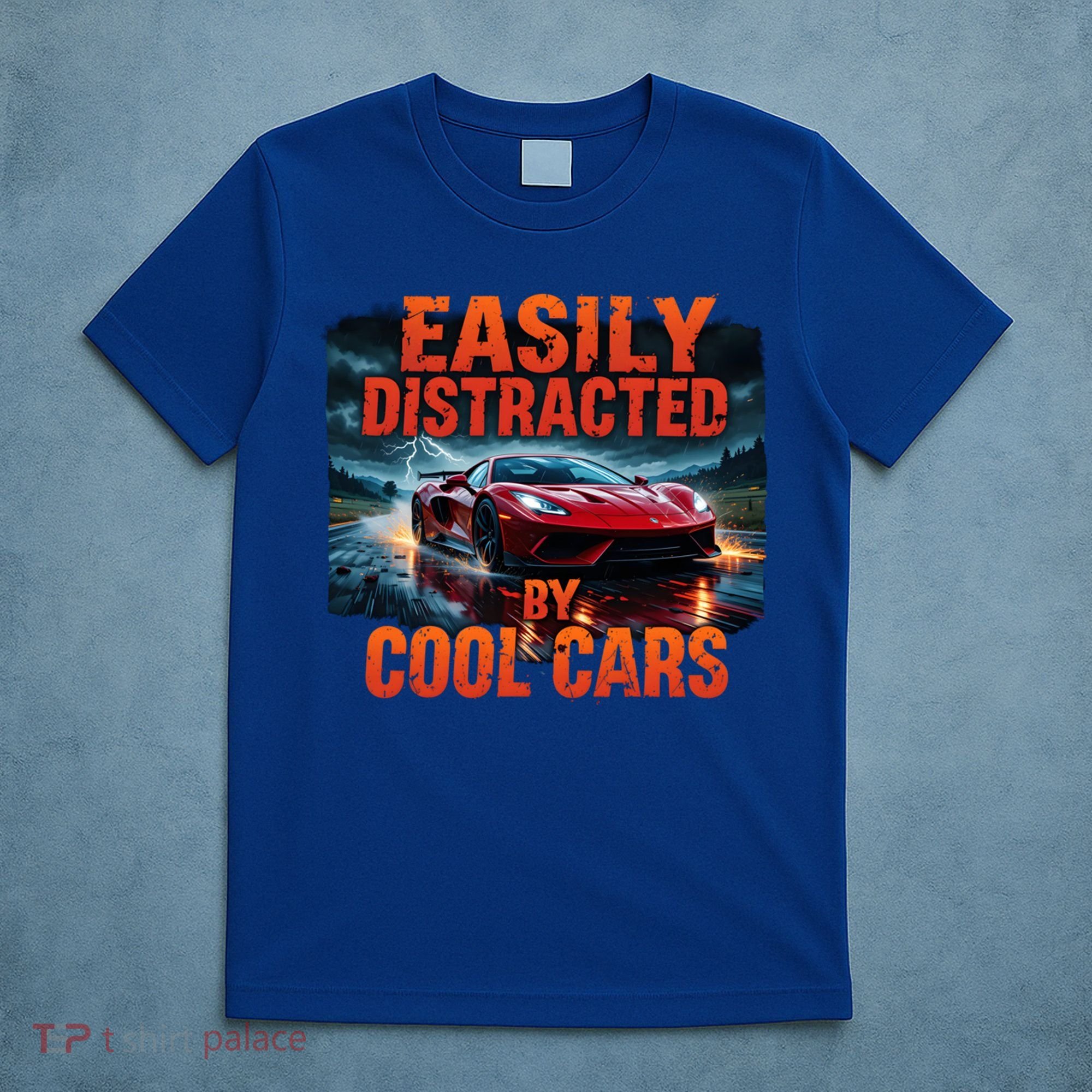 Vintage Muscle Car Easily Distracted By Cool Cars  Gift T-Shirt