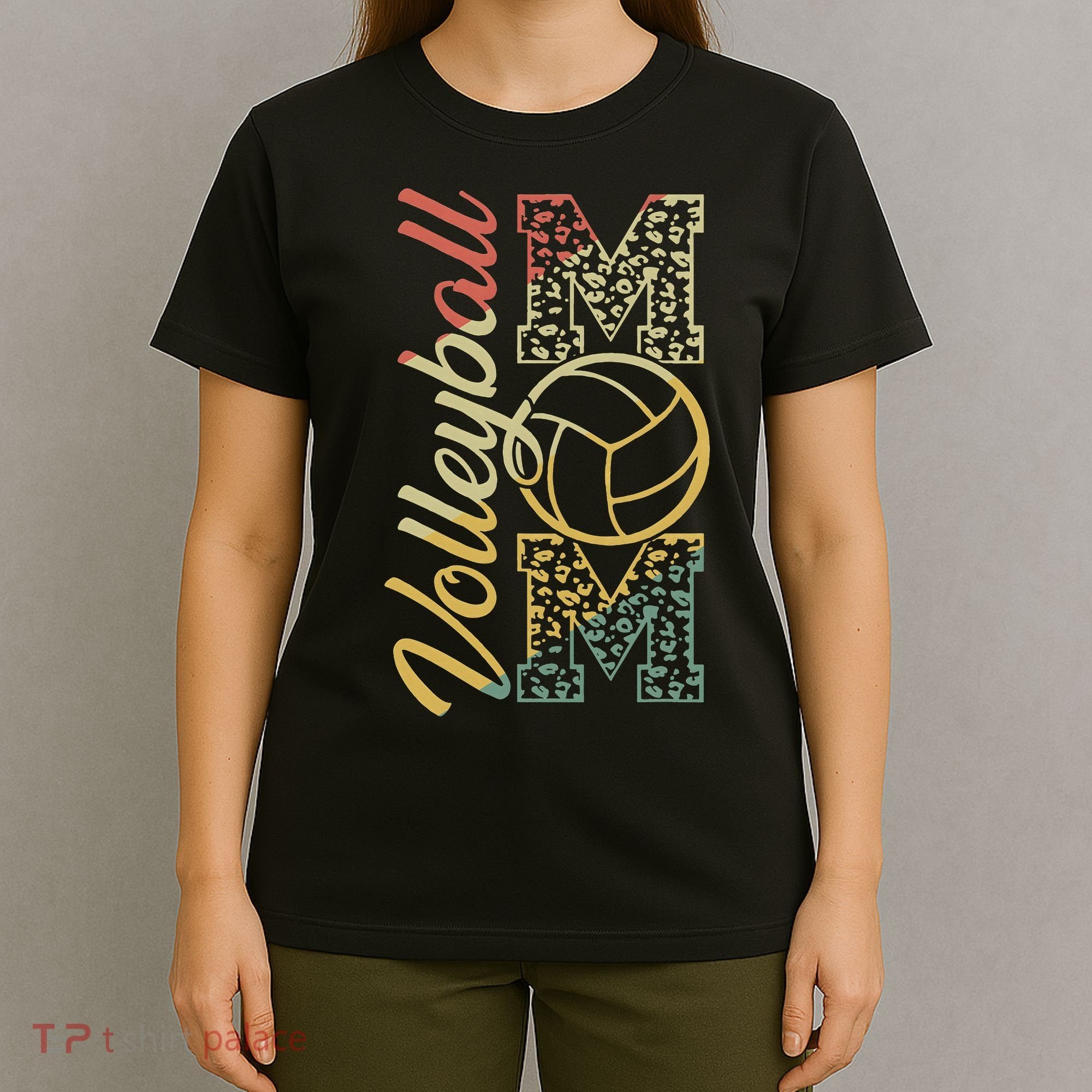 Volleyball Mom Cute Mom Life Volleyball Game Day Cheer Mom T-Shirt
