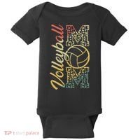 Volleyball Mom Cute Mom Life Volleyball Game Day Cheer Mom Baby Bodysuit thumb 0